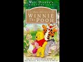 Opening To The Many Adventures Of Winnie The Pooh Special Commemorative Edition VHS 1996
