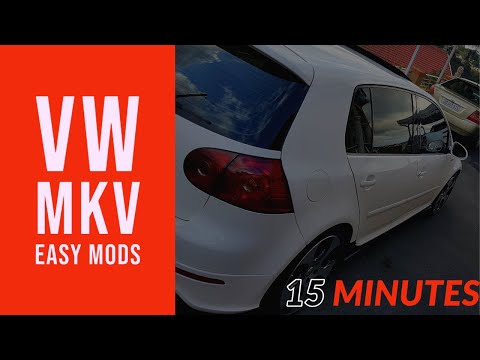 15 MINUTE MOD FOR YOUR VW MKV (EASY)