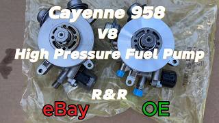 Porsche Cayenne 958 V8 High Pressure Fuel Pump Removal & Reinstallation