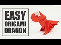 Easy Origami: Chibi Dragon (Yakomoga) - English subtitles