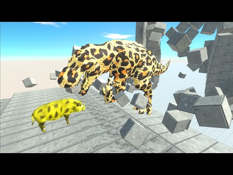 Colors Race To Get A Pig #12 - Animal Revolt Battle Simulator