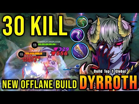 30 Kills!! New OP Build for Dyrroth (PLEASE TRY) - Build Top 1 Global Dyrroth ~ MLBB