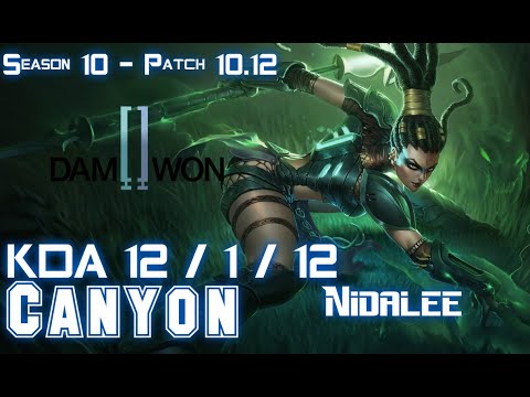 DWG Canyon NIDALEE vs Gen Clid LEE SIN Jungle - Patch 10.12 KR Ranked