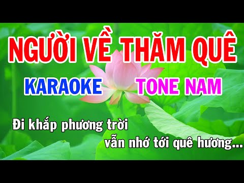 Karaoke Người Về Thăm Quê Tone Nam Nhạc Sống gia huy karaoke
