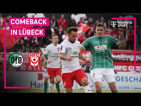 VfB Lübeck - Hallescher FC, Highlights mit Live-Kommentar | 3. Liga | MAGENTA SPORT