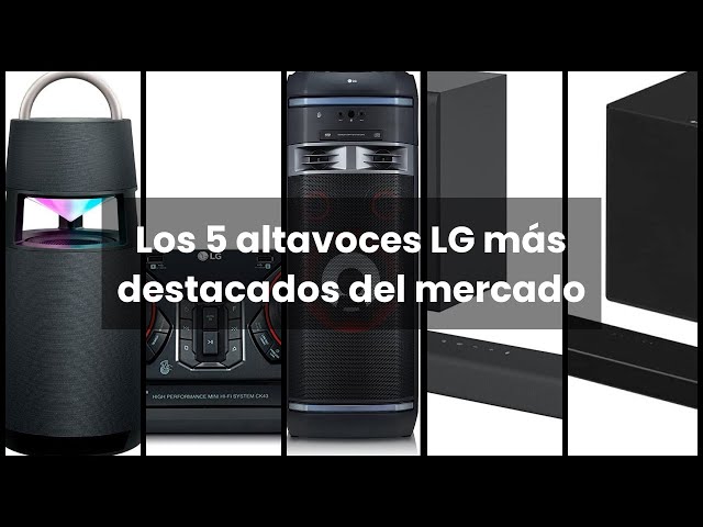 Vídeo relacionado con LG XBOOM RNC5 - Altavoz Bluetooth, Alta Potencia, USB, Funciones DJ, Karaoke, con Luces LED Variables, Amplia Conectividad, El Sonido Absoluto, 3 Altavoces, SIN BATERÍA, Color Negro
