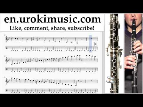 Clarinet lessons FROZEN - Let It Go Sheet Music Tutorial Part#1 um-352