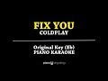 Fix You (KARAOKE PIANO COVER) - Coldplay with Lyrics