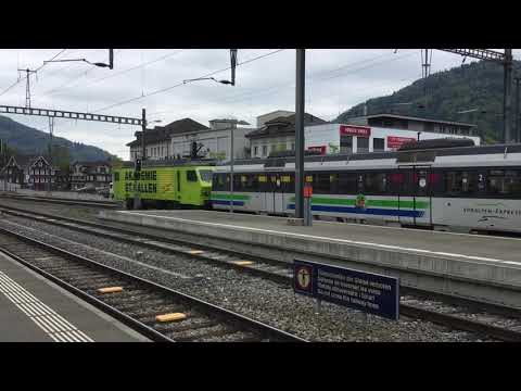 SOB Re 446 (SBB Re 4/4 IV) VAE in Wattwil (Part 1: Depart) 02.05.2018