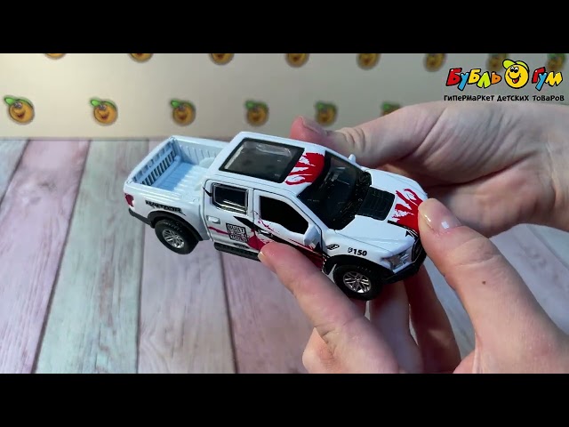 Машина Технопарк Ford F-150 Raptor металл с 3лет - видео
