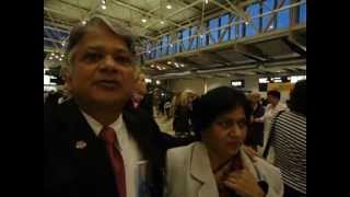 preview picture of video 'Aruna & Hari Sharma at EFNS 2012  Opening Ceremony & Reception Sept 8, 2012 Stockholmsmässan.mov'