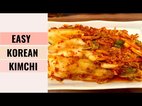 EASY Homemade Korean Cabbage KIMCHI Recipe 👍 | Aunty Mary Cooks 💕