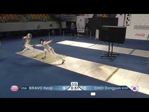 2021 226 Junior T08 02 M F Individual Cairo EGY WCH YELLOW CHOI KOR vs BRAVO USA