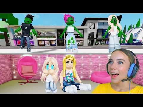 СТРОЮ БУНКЕР, ЧТОБЫ ЗАЩИТИТЬ МАЛЫША АЛЁНУ ОТ ЗОМБИ В БРУКХЕЙВЕН в ROBLOX!