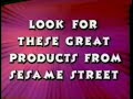 Look For These Great Products From Sesame Street Bumper 1998 All Character Voiceovers