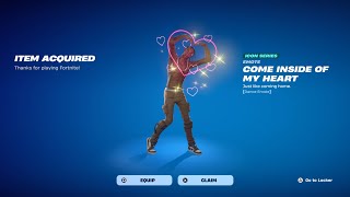 How To Get Come Inside Of My Heart Emote For FREE! (Fortnite)