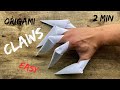 EASY PAPER CLAWS ORIGAMI TUTORIAL HOW TO MAKE PAPER CLAWS ORIGAMI EASY TOP ORIGAMI WOLF CLAWS