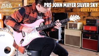 Video thumbnail for No Talking...Just Tones | PRS John Mayer Silver Sky Rosewood Roxy Pink by Peach Guitars