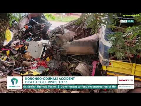 Konongo-Odumasi Crash: D3ath Toll Rises to 13 After More Body Recovered