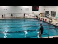 Benjamin Brkanovic Varsity Practice 100 back race 01/10/20