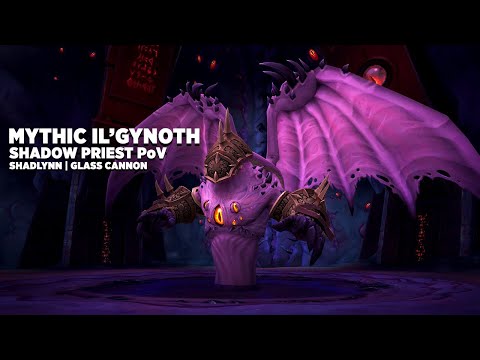 Mythic il'gynoth First Kill | Shadow Priest PoV | Glass Cannon