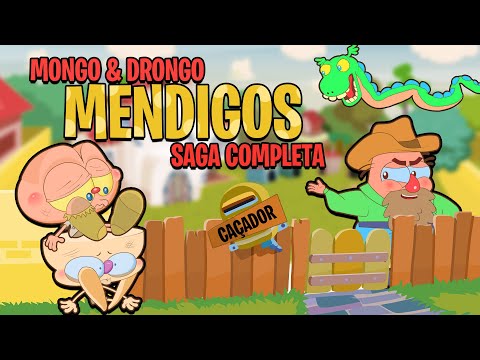 Capa de Mongo e Drongo na Saga de Mongo e Drongo Mendigos que PERDERAM TUDO Saga completa em desenho animado