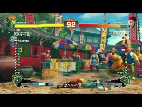 SSF4 AE: T SRAI (Blanka) vs Teppeki123 (Viper) - Ranked Match (720p HD)