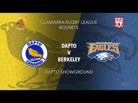 2019 Illawarra Rugby League - Round 5 - First Grade - Dapto v Berkeley