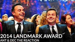 NTA 2014 Landmark Award - Ant &amp; Dec The Reaction