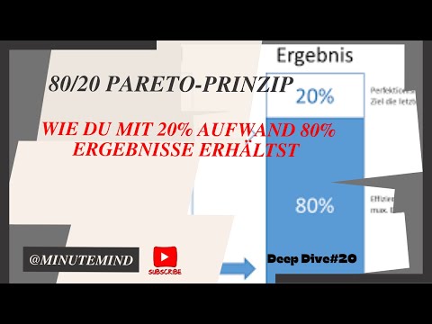 80/ 20 Prinzip Wie du mit 20% Aufwand 80% Ergebnis erziehlst