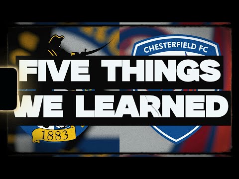 FIVE things we learned from Bristol Rovers 2-3 Chesterfield