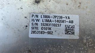 2020-2021 Ford Explorer TCCM, 4x4, Powertrain Control Module Location