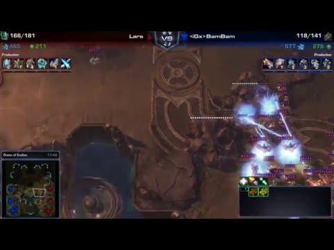 BamBam vs Lars - LOTV  - TvP - Ruins of Endion - StarCraft 2