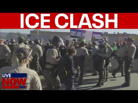 Video | Broadview ICE facility protesters clash