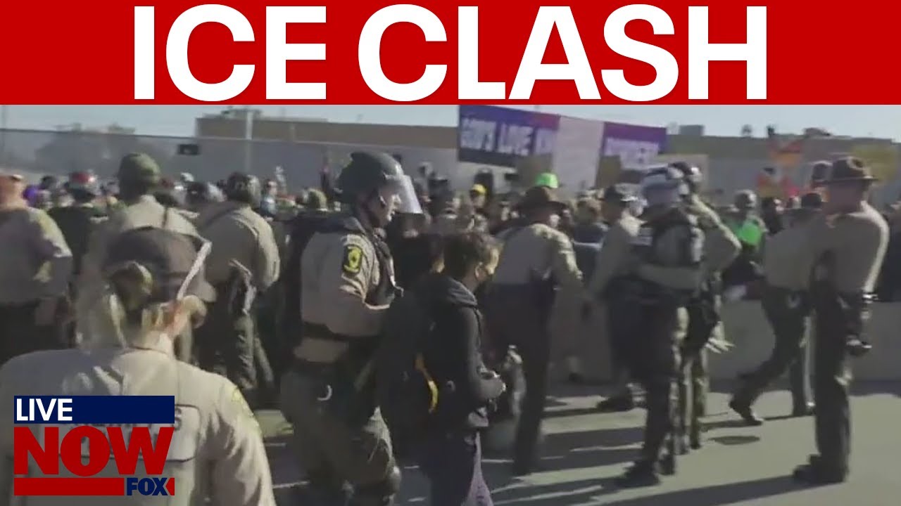 Broadview ICE facility protesters clash