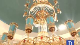 China gifts pure gold chandelier for Mazar-e-Quaid