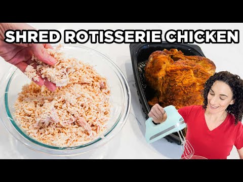 How to Shred a Rotisserie Chicken in 60 Seconds | How to Cook Chicken by MOMables
