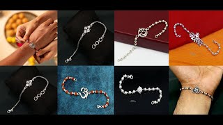 Latest silver rakhi for brothers, Silver rakhi collection,  New Silver Rakhi designs,Chandi rakhi