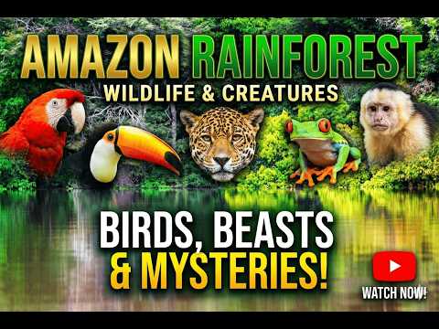 Amazon Jungle 4K UHD 🌳 Relaxing Nature Film | Rainforest Animals, Birds & Peaceful Music