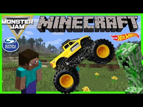 Mace Mace TV - Monster Jam Minecraft Surprise Monster Trucks Treasure | Spin Master and Hot Wheels