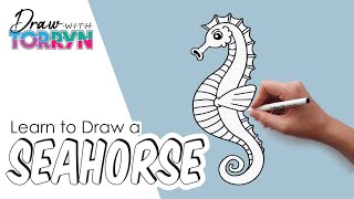 How to Draw a SEAHORSE | Step by Step Tutorial | easy 🌊🌊