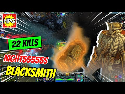 HON BLACKSMITH GAMEPLAY | night55555s | Diamond - CM
