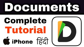 iPhone Documents App Complete Hindi Tutorial | Iphone documents app kaise use kare?