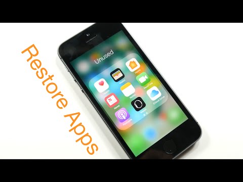 Restore Deleted Default Apps iOS 10