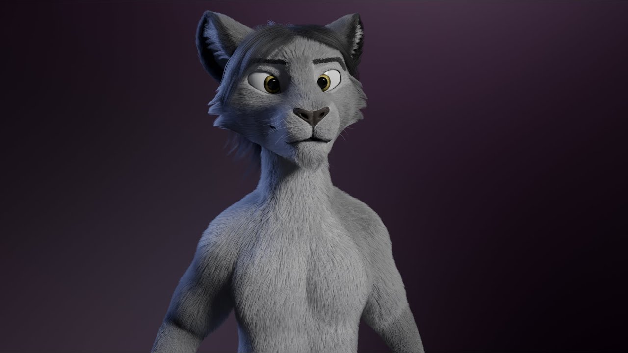 Apolo Anthro white lion 3D Model