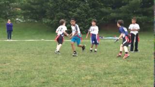 Young flag football team pulls off double reverse