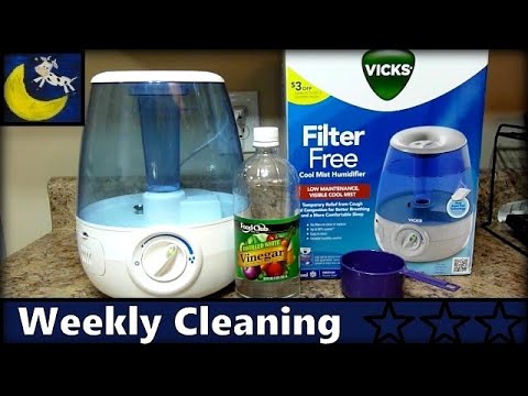How to Clean Vicks Cool Mist Humidifier - Weekly Cleaning with Vinegar