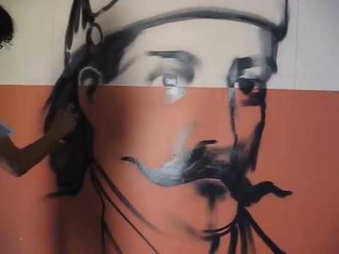 Mural sa likom kneza Sime Markovića u nastajanju - I deo