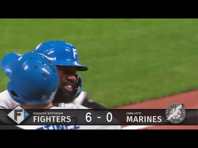 【3回裏】優しき大男の一撃!! ファイターズ・レイエスの3ランホームランで一挙6得点!!  2024年8月15日 北海道日本ハムファイターズ 対 千葉ロッテマリーンズ