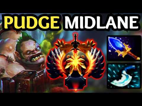 🔥 HOOK, DEATH, REPEAT — PUDGE MID DOMINATION 🔥 DOTA 2